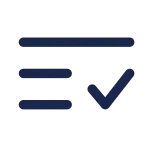 List Check Minimalistic SVG Icon